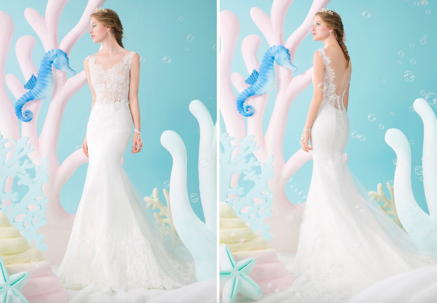 仙气梦幻「小美人鱼婚纱」,网友:看到这系列真的想嫁了!
